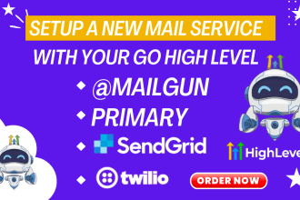 connect mailgun, twilio, sendgrid, or gmail SMTP in your gohighlevel