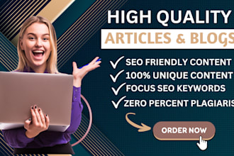 write SEO blogpost or article on the topic of your choice
