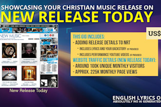 showcase christian music releases on new release today