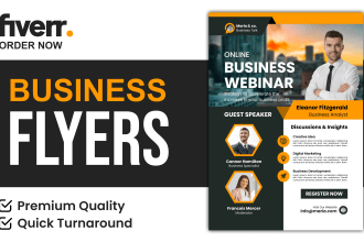 design a professional flyer or brochure for your business