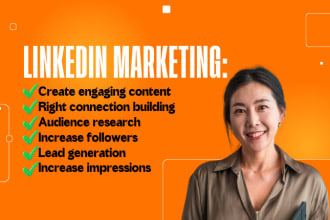 be your linkedin manager and content creator for profile