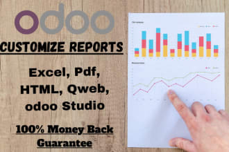 design or customize odoo reports PDF, excel, HTML
