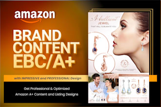 design attractive amazon enhanced brand content ebc a plus and listing