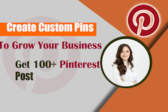 be your marketing manager for pinterest pins design and branding