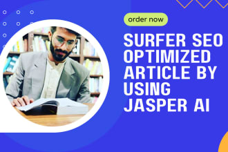 write professional, and engaging surfer seo article, or blog post using jasper