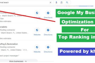 optimize google my business listing for gmb ranking