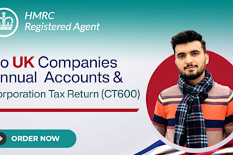 do UK company accounts, corporation tax return ct600 to companies house and hmrc