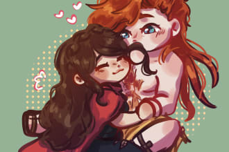 draw anime chibi art in a cute style