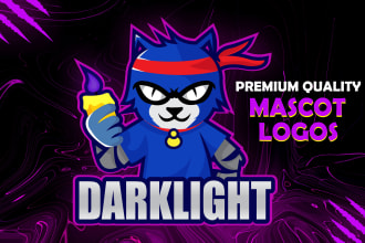 design gaming mascot logo for , sports, esport, twitch, gaming stream