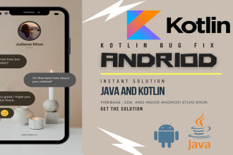 fix android studio app issues, bugs, and errors,both java and kotlin