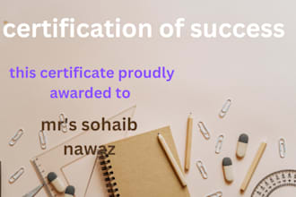 make award and degree certificates design,make CV