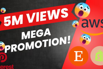 promote your website, shopify store, etsy shop, blog