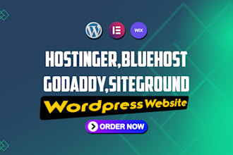 clone wix to wordpress on hostinger,bluehost,godaddy,siteground