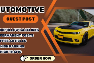 provide guest post on pure cars and autos blogs with dofollow backlinks