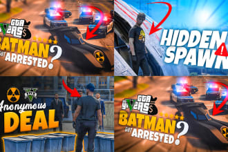 design professional gta v gaming thumbnails