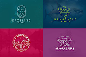 do a feminine boho lineart hand drawn minimalist or signature logo design