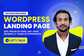 design high converting wordpress landing page for your business