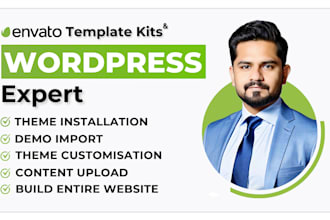 urgently install envato element kit, themeforest, wordpress, theme ,template