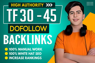 build high quality contextual dofollow high tf backlinks with SEO link building