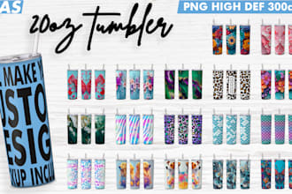 make tumbler design, png 300 dpi