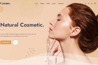 create beauty salon, cosmetic, hair salon or spa website