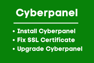 do cyberpanel installation and SSL troubleshooting