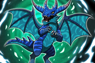create game cards for dragons and monsters