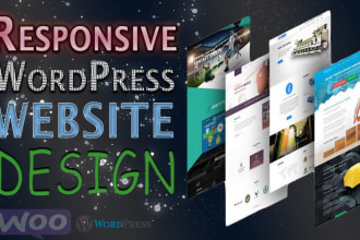 develop modern responsive wordpress website, blog site, website design