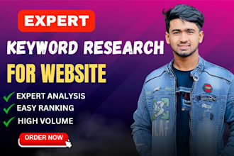 do professional seo keyword research and competitors analysis