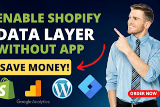 enable shopify data layer ga4 schema without app