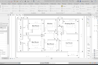 design your floor plan with details in revit