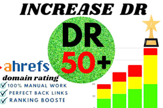 increase ahrefs domain rating, increase DR 0 to 50 plus