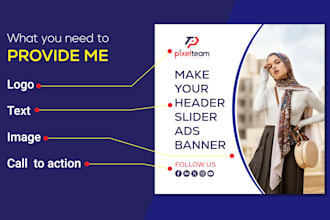 design your effective custom banner for website, event, promotional, holiday
