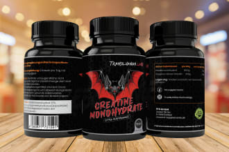 do supplement label design, product label packaging design