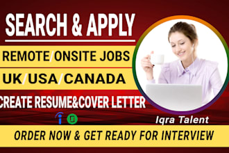 search and apply for jobs or find remote jobs on your behalf