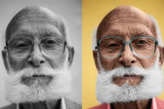 colorize black and white image professionally with photoshop