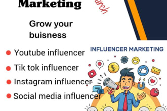 find instagram, tiktok, youtube influencer for social media influencer marketing