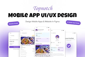 do mobile app ui ux design in figma
