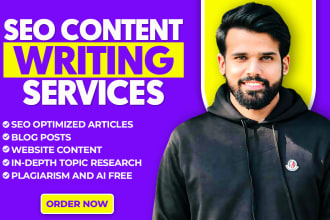 provide SEO content writing, article writing, and blog writing