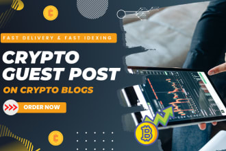 do crypto, forex, bitcoin guest post with contextual dofollow seo backlink