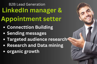 be your social sales and appointment  setter manager