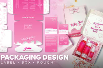 design a product label, box, or pouch