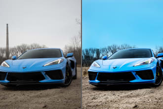 car edit retouching and enhance your photo using lightroom