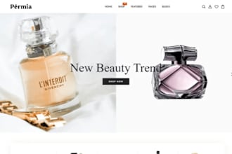design a profitable perfume shopify store, fragrance, cosmetics, beauty website