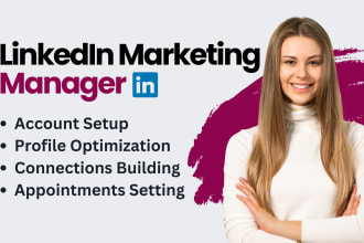 be your linkedin marketing manager and appointment setter