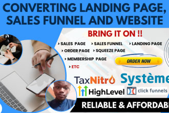 be your clickfunnels systeme kajabi gohighlevel  funnel and website expert fix