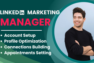 be your b2b linkedin sales and marketing manager