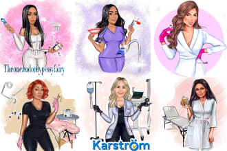 draw teeth whitening facial slimming cartoon logo portrait