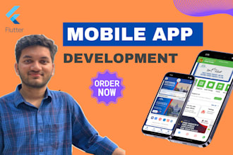 do mobile app development for ios and android with flutter
