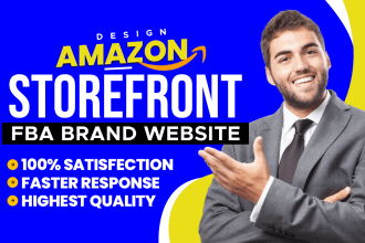 design amazon storefront for your brand, fba brand website